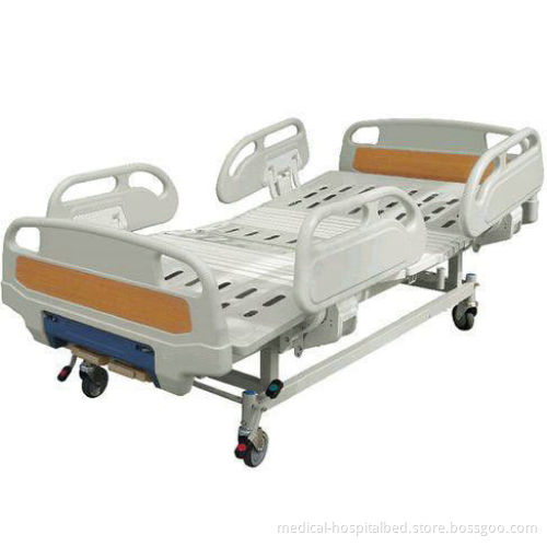 2 Function Medical Manual Hospital Bed , Central Braking System Castors